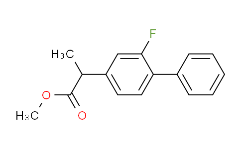 CAS No. 66202-86-6, [1,1'-Biphenyl]-4-acetic acid, 2-fluoro-a-methyl-, methyl ester