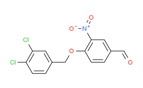 CAS No. 175136-20-6, 4-((3,4-Dichlorobenzyl)oxy)-3-nitrobenzaldehyde