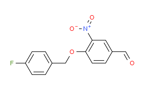 CAS No. 175136-18-2, 4-((4-Fluorobenzyl)oxy)-3-nitrobenzaldehyde