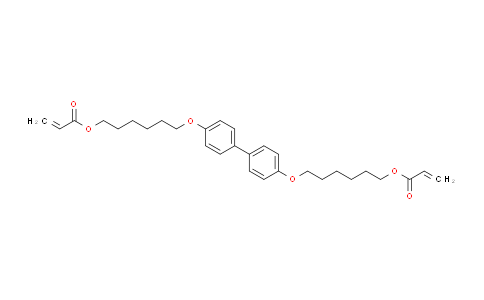 CAS No. 125337-31-7, ([1,1'-Biphenyl]-4,4'-diylbis(oxy))bis(hexane-6,1-diyl) diacrylate
