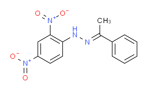 CAS No. 1677-87-8, 1-(2,4-Dinitrophenyl)-2-(1-phenylethylidene)hydrazine