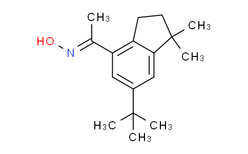 CAS No. 175136-27-3, 1-(6-(tert-Butyl)-1,1-dimethyl-2,3-dihydro-1H-inden-4-yl)ethanone oxime