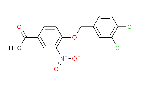CAS No. 175136-25-1, 1-(4-((3,4-Dichlorobenzyl)oxy)-3-nitrophenyl)ethanone
