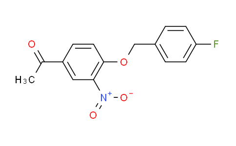 CAS No. 175136-24-0, 1-(4-((4-Fluorobenzyl)oxy)-3-nitrophenyl)ethanone