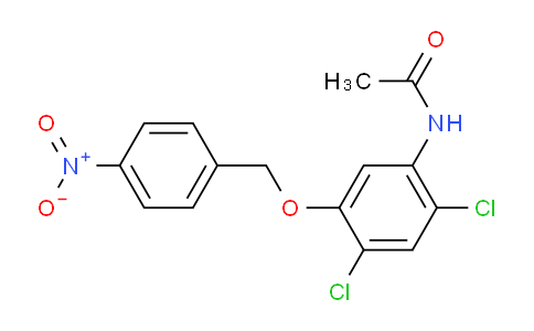 CAS No. 1033463-19-2, N-(2,4-Dichloro-5-((4-nitrobenzyl)oxy)phenyl)acetamide