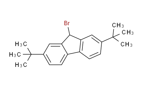 CAS No. 1242278-88-1, 9-Bromo-2,7-di-tert-butyl-9H-fluorene