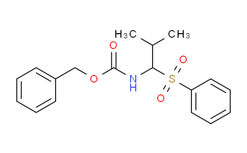 CAS No. 439095-25-7, Benzyl (2-methyl-1-(phenylsulfonyl)propyl)carbamate