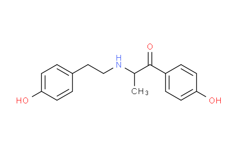 CAS No. 779979-39-4, 2-((4-Hydroxyphenethyl)amino)-1-(4-hydroxyphenyl)propan-1-one