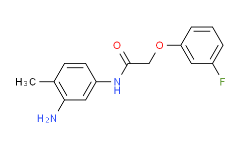CAS No. 1096285-09-4, N-(3-Amino-4-methylphenyl)-2-(3-fluorophenoxy)acetamide