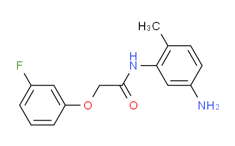 CAS No. 954566-45-1, N-(5-Amino-2-methylphenyl)-2-(3-fluorophenoxy)acetamide
