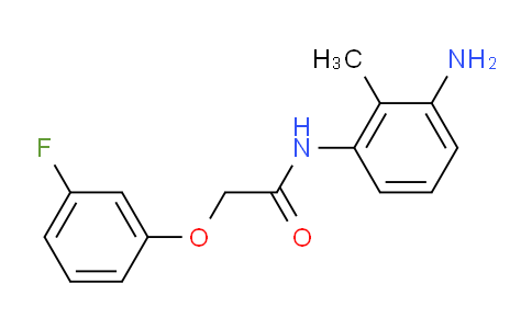 CAS No. 954255-33-5, N-(3-Amino-2-methylphenyl)-2-(3-fluorophenoxy)acetamide