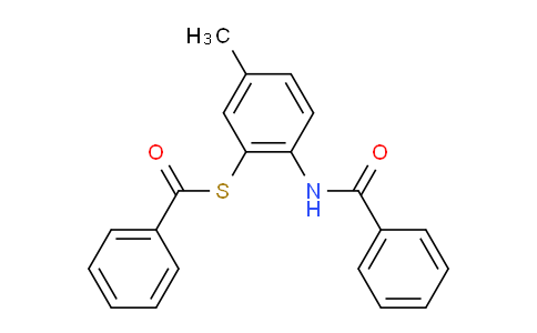 CAS No. 112308-06-2, S-(2-Benzoylamino-5-methylphenyl)thiobenzoate