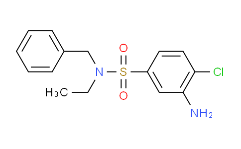 CAS No. 847171-31-7, 3-Amino-N-benzyl-4-chloro-N-ethylbenzenesulfonamide