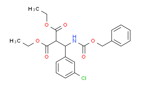 CAS No. 1033463-15-8, Diethyl 2-((((benzyloxy)carbonyl)amino)(3-chlorophenyl)methyl)malonate