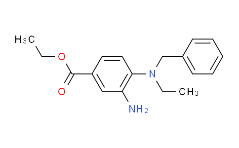 CAS No. 1220036-15-6, Ethyl 3-amino-4-(benzyl(ethyl)amino)benzoate