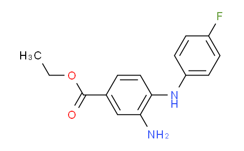 CAS No. 1219960-30-1, Ethyl 3-amino-4-((4-fluorophenyl)amino)benzoate