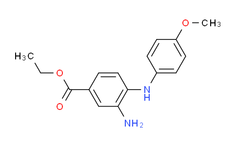 CAS No. 1219960-31-2, Ethyl 3-amino-4-((4-methoxyphenyl)amino)benzoate