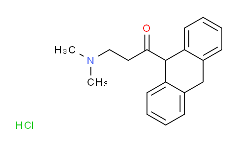 CAS No. 104829-17-6, 1-(9,10-Dihydroanthracen-9-yl)-3-(dimethylamino)propan-1-one hydrochloride