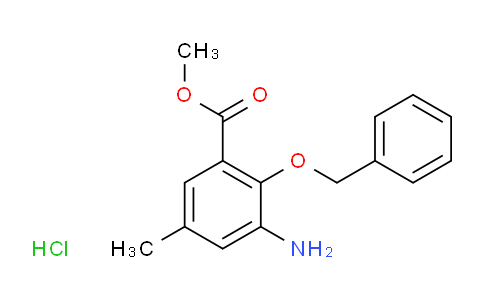 CAS No. 1203898-32-1, Methyl 3-amino-2-(benzyloxy)-5-methylbenzoate hydrochloride