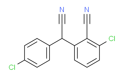 CAS No. 338953-31-4, 2-Chloro-6-((4-chlorophenyl)(cyano)methyl)benzonitrile