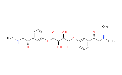 CAS No. 17162-39-9, (R)-3-(1-Hydroxy-2-(methylamino)ethyl)phenol 2,3-dihydroxysuccinate