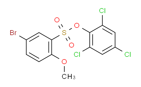 CAS No. 1171919-47-3, 2,4,6-Trichlorophenyl 5-bromo-2-methoxybenzenesulfonate