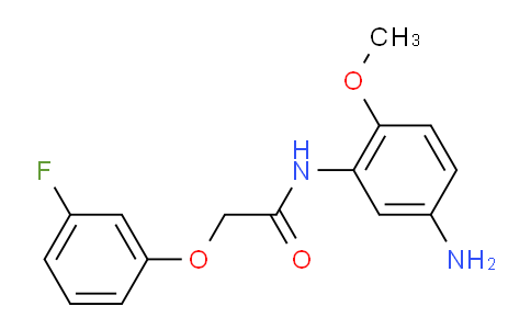 CAS No. 953896-36-1, N-(5-Amino-2-methoxyphenyl)-2-(3-fluorophenoxy)acetamide