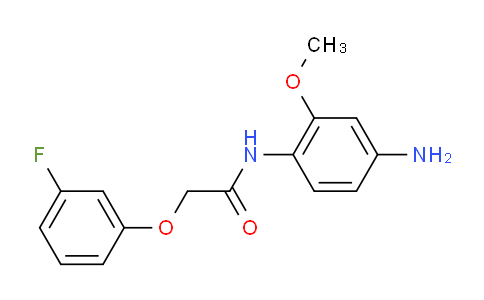 CAS No. 953752-71-1, N-(4-Amino-2-methoxyphenyl)-2-(3-fluorophenoxy)acetamide