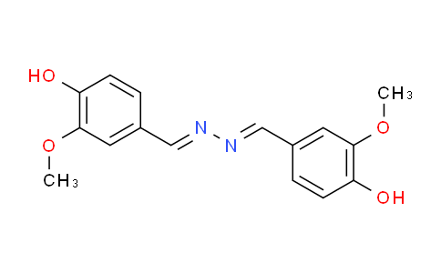 CAS No. 1696-60-2, 4,4'-((1E,1'E)-Hydrazine-1,2-diylidenebis(methanylylidene))bis(2-methoxyphenol)