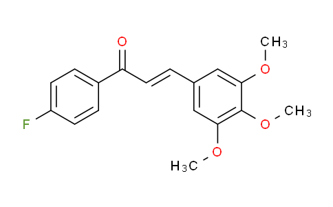 CAS No. 105686-90-6, 1-(4-Fluorophenyl)-3-(3,4,5-trimethoxyphenyl)prop-2-en-1-one