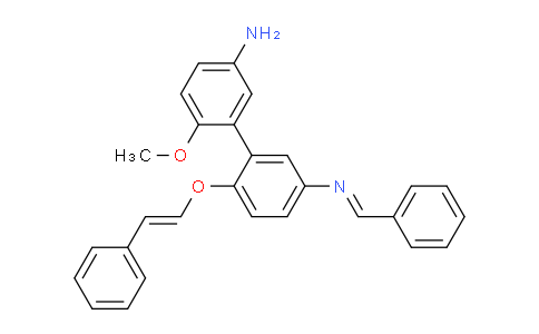 CAS No. 16196-93-3, N3-Benzylidene-6'-methoxy-6-((E)-styryloxy)-[1,1'-biphenyl]-3,3'-diamine