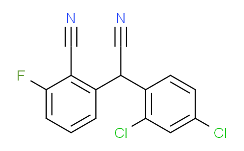 CAS No. 338965-45-0, 2-(Cyano(2,4-dichlorophenyl)methyl)-6-fluorobenzonitrile
