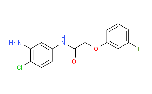 CAS No. 954575-59-8, N-(3-Amino-4-chlorophenyl)-2-(3-fluorophenoxy)acetamide