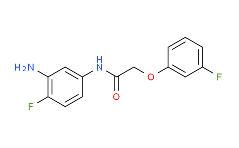 CAS No. 954263-27-5, N-(3-Amino-4-fluorophenyl)-2-(3-fluorophenoxy)acetamide