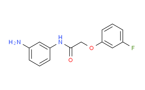 CAS No. 954265-26-0, N-(3-Aminophenyl)-2-(3-fluorophenoxy)acetamide