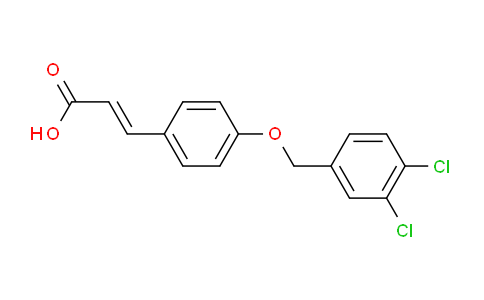 CAS No. 175136-15-9, 3-(4-((3,4-Dichlorobenzyl)oxy)phenyl)acrylic acid