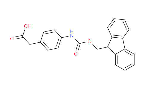 CAS No. 173690-53-4, 2-(4-((((9H-Fluoren-9-yl)methoxy)carbonyl)amino)phenyl)acetic acid