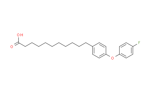 CAS No. 1204527-71-8, 11-[4-(4-Fluorophenoxy)phenyl]undecanoic acid