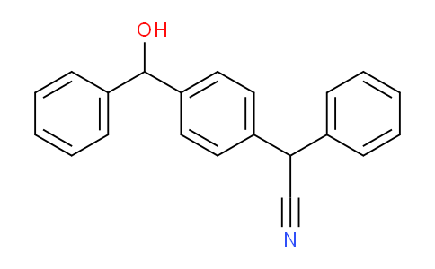 CAS No. 338791-84-7, 2-(4-(Hydroxy(phenyl)methyl)phenyl)-2-phenylacetonitrile