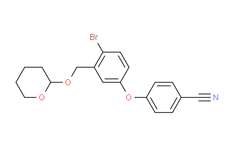CAS No. 943311-78-2, 4-(4-bromo-3-(((tetrahydro-2H-pyran-2-yl)oxy)methyl)phenoxy)benzonitrile
