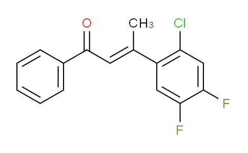 CAS No. 1212761-18-6, 3-(2-Chloro-4,5-difluorophenyl)-1-phenylbut-2-en-1-one