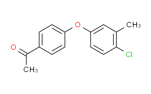 CAS No. 129644-20-8, 1-(4-(4-Chloro-3-methylphenoxy)phenyl)ethanone