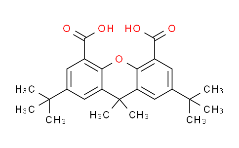 CAS No. 130525-39-2, 2,7-Di-tert-butyl-9,9-dimethyl-9H-xanthene-4,5-dicarboxylic acid