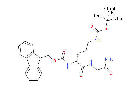 CAS No. 1281969-13-8, (S)-(9H-Fluoren-9-yl)methyl tert-butyl (5-((2-amino-2-oxoethyl)amino)-5-oxopentane-1,4-diyl)dicarbamate