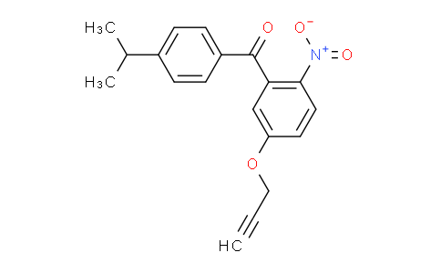 CAS No. 478965-00-3, (4-Isopropylphenyl)(2-nitro-5-(prop-2-yn-1-yloxy)phenyl)methanone