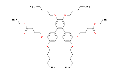 CAS No. 1155814-14-4, Diethyl 4,4'-((3,6,10,11-tetrakis(pentyloxy)triphenylene-2,7-diyl)bis(oxy))dibutanoate
