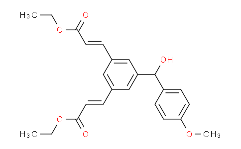 MC772425 | 1261024-65-0 | (2E,2'E)-Diethyl 3,3'-(5-(hydroxy(4-methoxyphenyl)methyl)-1,3-phenylene)diacrylate