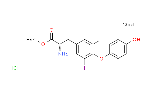 CAS No. 111149-73-6, (S)-Methyl 2-amino-3-(4-(4-hydroxyphenoxy)-3,5-diiodophenyl)propanoate hydrochloride