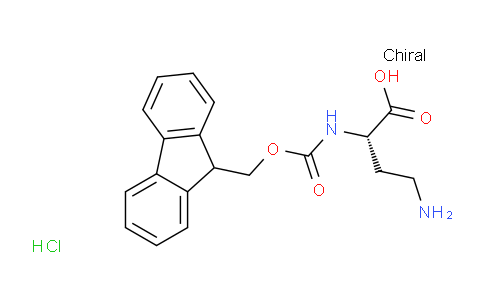 CAS No. 366491-49-8, (S)-2-((((9H-Fluoren-9-yl)methoxy)carbonyl)amino)-4-aminobutanoic acid hydrochloride