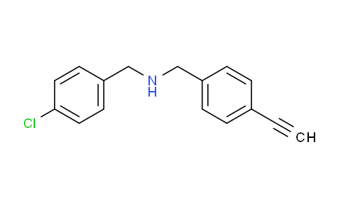 CAS No. 1049809-94-0, N-(4-Chlorobenzyl)-1-(4-ethynylphenyl)methanamine